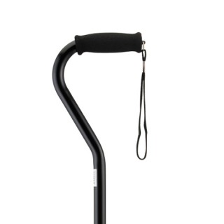 1060BK Nova Offset Adjustable Cane Black