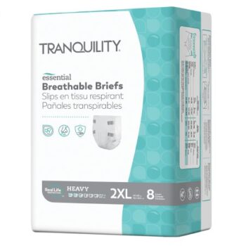 2748 Tranquility Essential Breathable Brief Size XX-Large Case of 32 (60"-80" Hip/Waist)