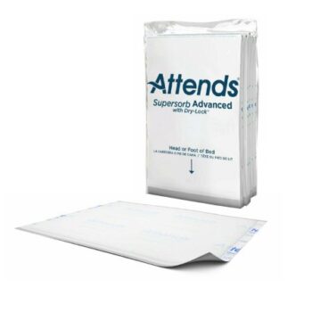 ASB-300 Attends® Supersorb Advanced Disposable Heavy Absorbency Dry-Lock® Underpad 30"x36" Bag of 5