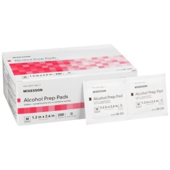 58-204 McKesson Alcohol Prep Pads Box of 200