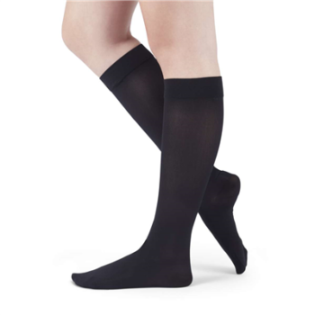 14253 Medi Assure Knee-High, CT Compression Stockings 20-30mmHg Black Large/Extra-Wide