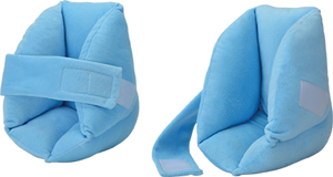 2627-R Nova Heel Protectors, Soft Velour, Extra Wide Cloth Straps