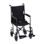 329BK Nova Light Weight Transport Wheelchair 19"BLACK