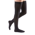 18753 Mediven Comfort Thigh High Bead Top Band CT 20-30mmHG Size 3 Ebony Compression Stockings