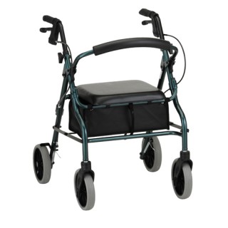 4220GN Nova 20" Zoom 4-Wheel Walker (20" High Seat,8" Wheels) Green