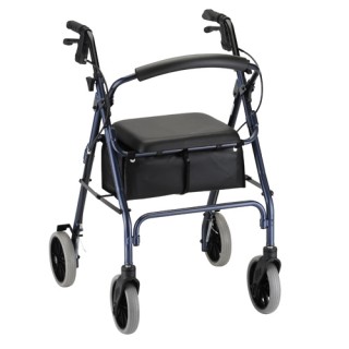 4224BL Nova Zoom-Wheel Walker. 24" High Seat 8" Wheels BLUE