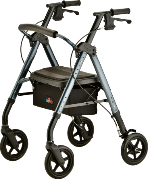 4262BL Nova Star 8 Deluxe 4-Wheel Walker Blue