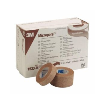 1533-0EA 3M Micropore Paper Tape Tan 1/2" Each