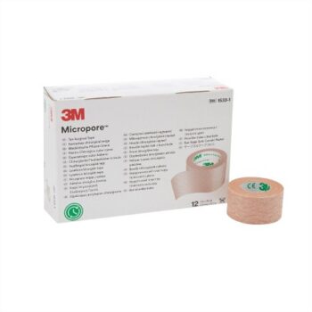1533-1EA 3M Micropore Paper Tape Tan 1" Each