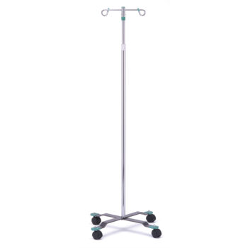 6081 Nova I.V. Pole, With 2-Hook Attachment