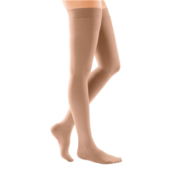 18803 Mediven Comfort Thigh High Bead Top Band CT 20-30mmHG Size 3 Natural Petite Compression Stockings