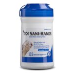 P13472 Sanitizing Skin Wipe Sani-Hands Tub 135ct