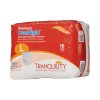 2116 Tranquility Premium OverNight Disposable Heavy Absorbency Underwear Large (44"-54") Case of 64, 4 Bags of 16