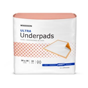 UPHV3030BAG McKesson Ultra Absorbant UnderPad 30"x30" Bag of 10