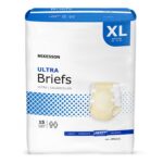 BRULXL McKesson Ultra Adult Incontinent Brief Heavy Absorbency X-Large Case of 60