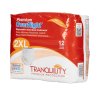 2118 Tranquility Premium OverNight Disposable Heavy Absorbency Underwear XX-Large (62"-80") Case of 48, 4 Bags of 12