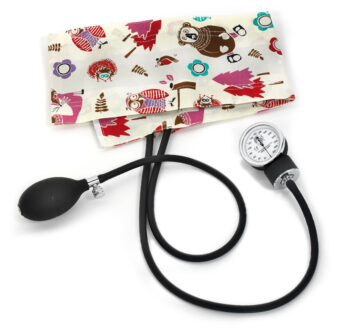 S82-WAB Prestige Aneroid Blood Pressure Cuff Set Standard Adult (Cuff Range 10" - 16") Woodsy Animals Black