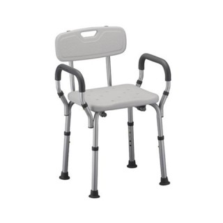 9026/9036 Nova Shower Chair with Back and Padded Arms (300 Lbs Weight Capacity)