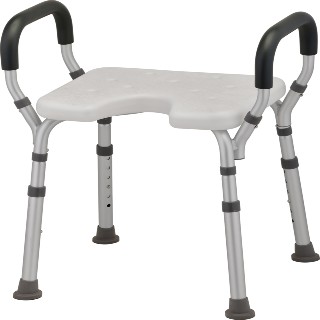 9039 Nova Bath Seat With Padded Arms, Hygienic cutout