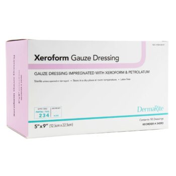 94677EA DermaRite Xeroform Petrolatum Impregnated Dressing Xeroform™ 5" X 9" Sterile (RX) EACH