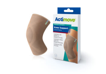 75575-36 Seamless Knit Knee Support with Silicone Top Band (Small)