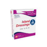 3493 Dynarex Island Dressing 4"x4" Box of 25