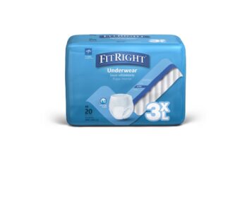 FIT800 Medline FitRight Protective Underwear 3XL (75"-94" Waist/Hip) Case of 80