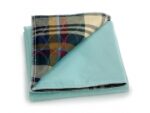 MDTIU3XABGRE Medline Tartan Print Washable Chair Pad 18"x24"
