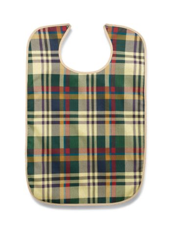 MDTAB4133PLD Medline Tartan Print Bib w/Snap
