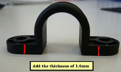V42007 Nova Seat Clamp Replacement Part, Black For Models 4200- Each