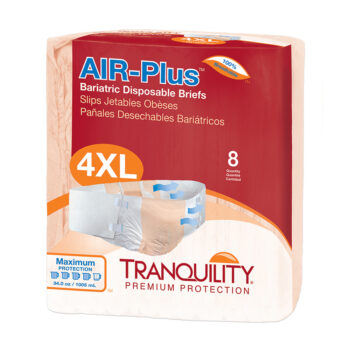 2195 Tranquility ATN Bariatric Disposable Brief 4XL Case of 32, 4 Bags of 8