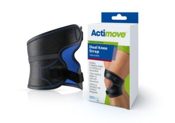 75591-11 BSN Actimove Sports Edition Dual Knee Strap Black Medium (14 1/2"-16" Above Knee)