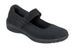 OrthoFeet Women's Stretchable Shoe Springfield BLACK