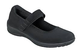 OrthoFeet Women's Stretchable Shoe Springfield BLACK