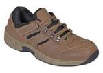 OrthoFeet Men's Casual Shoe Shreveport BROWN NUBUCK