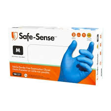 Safe Source PF Nitrile Exam Gloves Large Box of 100 (NTR5004BE)