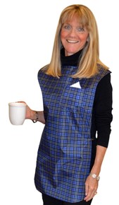 2530-Leopard Tidy Top Dignified Dining Wear Bib Reversible (34"x17") - Leopard Print