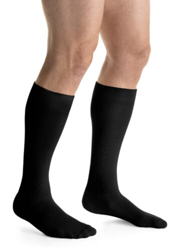 110484 Jobst ActiveWear Knee CT Medium Medical Compression Socks 15-20mmHg Black
