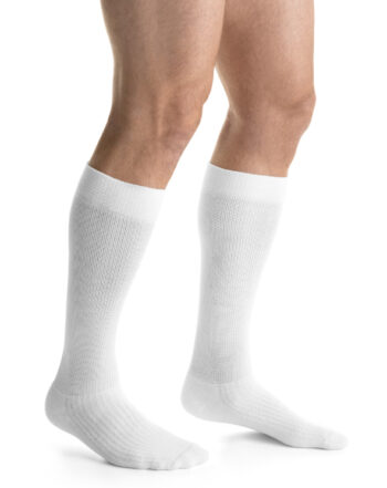 110479 Jobst ActiveWear Knee CT Small Medical Compression Socks 15-20mmHg White