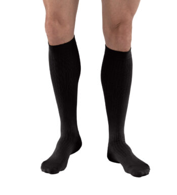 110783 Jobst Men's Knee Hi Dress Socks 8-15mmHg Black X-Large