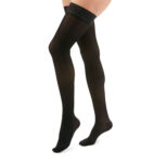 RT24252 Medi DuoMed Transparent Thigh High CT Compression Stockings 20-30mmHg Medium, Black