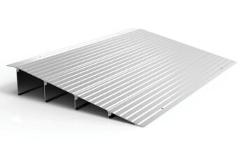 TMER4 EZ Access Threshold Ramp 4" (3 1/4"-4 1/4", Length 22 1/4", Width 34" ,800 Lbs Weight Capacity)