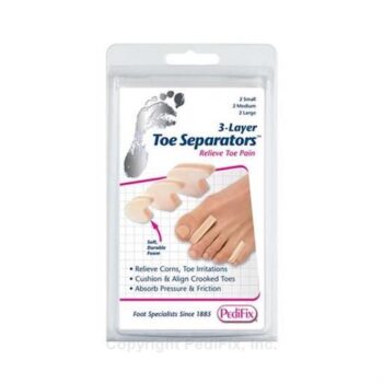 P280S PediFix® 3-Layer Toe Separators™ Small (6 Per Pack)