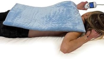 BJ185105 Blue Jay Heat It Up Deluxe Moist/Dry Heating Pad with ON/OFF Slide Switch Controller Size 12"x15"