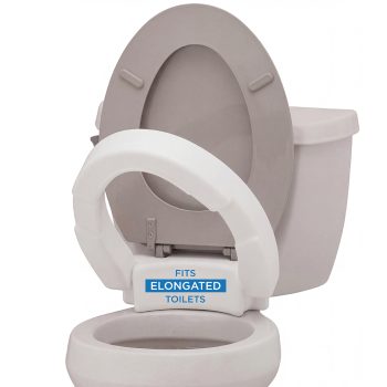 8346-R Nova Toilet Seat Riser - Hinged Elongated